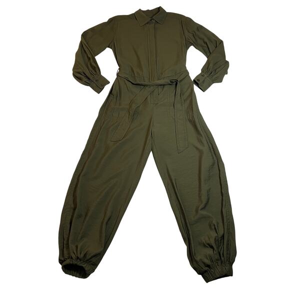 Banana Republic Long Sleeve Ankle Length Jumpsuit Size XS Casual Utility - Picture 1 of 10